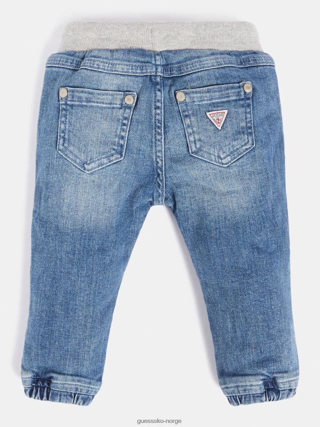 Guess blå denimbukse med normal passform blå gutt F0LJ802381