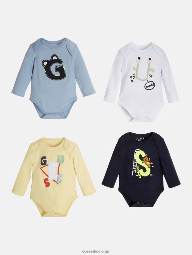 Guess flerfarget mønster kroppssett i bomull flerfarget mønster gutt F0LJ801827