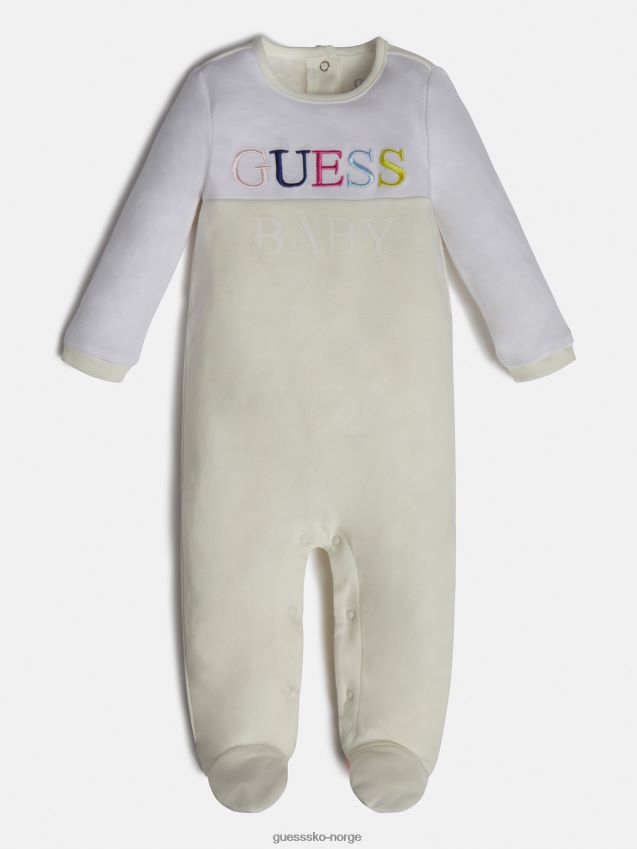 Guess frontlogo overall hvit hvit gutt F0LJ802507