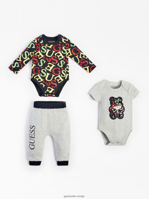 Guess grå multipack 2 body og buksesett grå multi gutt F0LJ802195