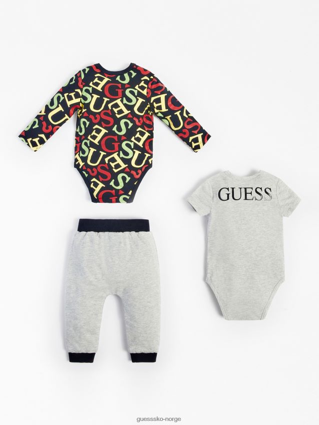 Guess grå multipack 2 body og buksesett grå multi gutt F0LJ802195