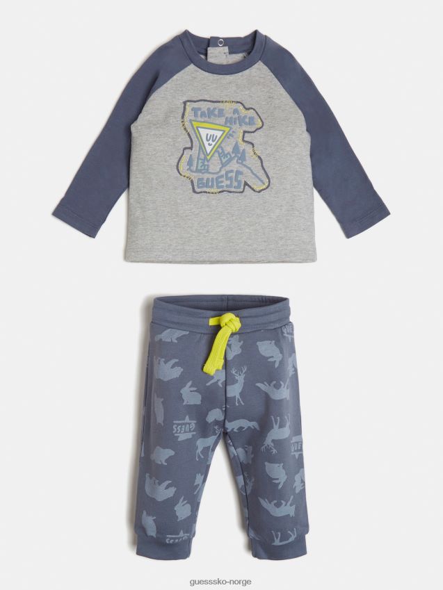 Guess grå multitopp og buksesett grå multi gutt F0LJ801978