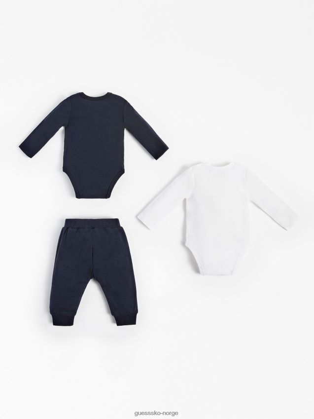 Guess pakke 2 body og buksesett blå multi blå multi gutt F0LJ801969