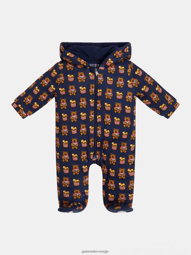 Guess polstret logooverall blå multi blå multi gutt F0LJ802419