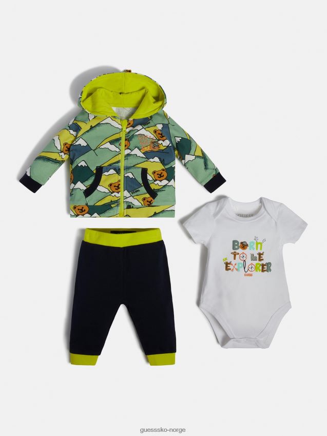 Guess sweatshirt body og buksesett grønn multi grønn multi gutt F0LJ802001