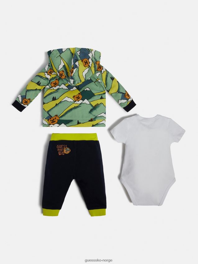 Guess sweatshirt body og buksesett grønn multi grønn multi gutt F0LJ802001