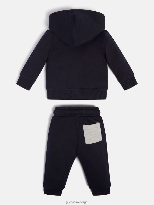 Guess sweatshirt og bukse aktivt sett blå blå gutt F0LJ802365