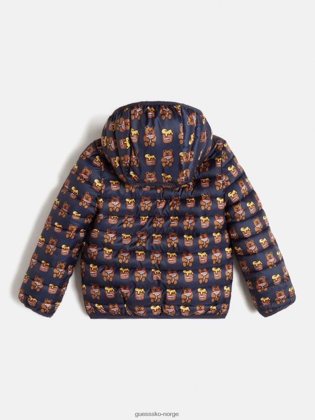 Guess blå multi all over print puffer blå multi gutt F0LJ802328