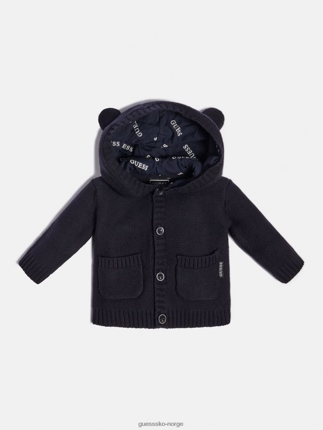 Guess hettegenser med blå ører blå gutt F0LJ802077