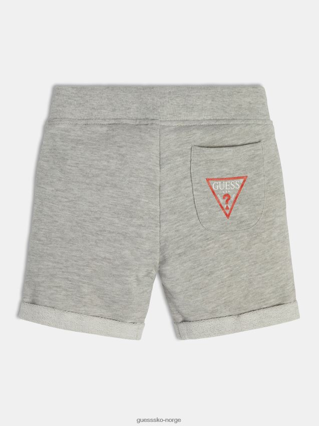 Guess bakside logo kort lys grå lysegrå gutt F0LJ802529