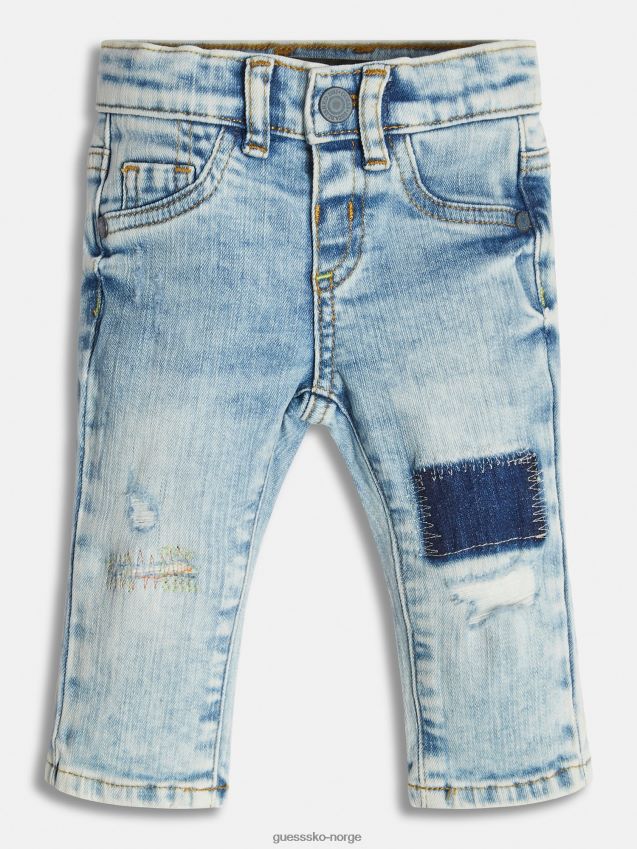 Guess blå denim bukse med skinny fit blå gutt F0LJ802418