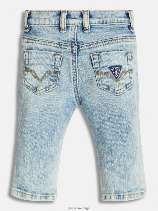 Guess blå denim bukse med skinny fit blå gutt F0LJ802418