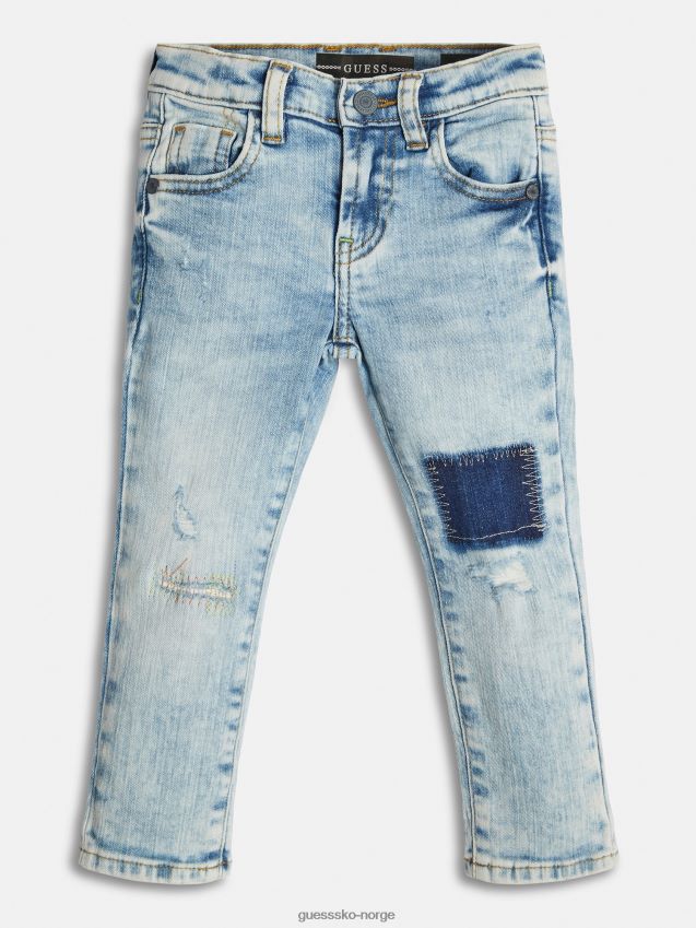 Guess blå denim bukse med skinny fit blå gutt F0LJ802418