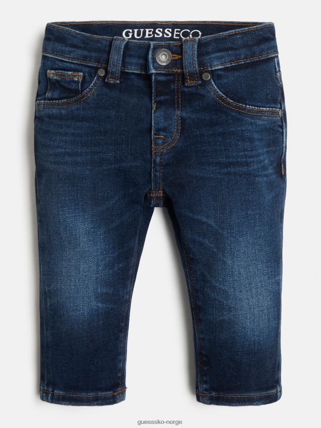 Guess blå denim skinny bukse blå gutt F0LJ802115