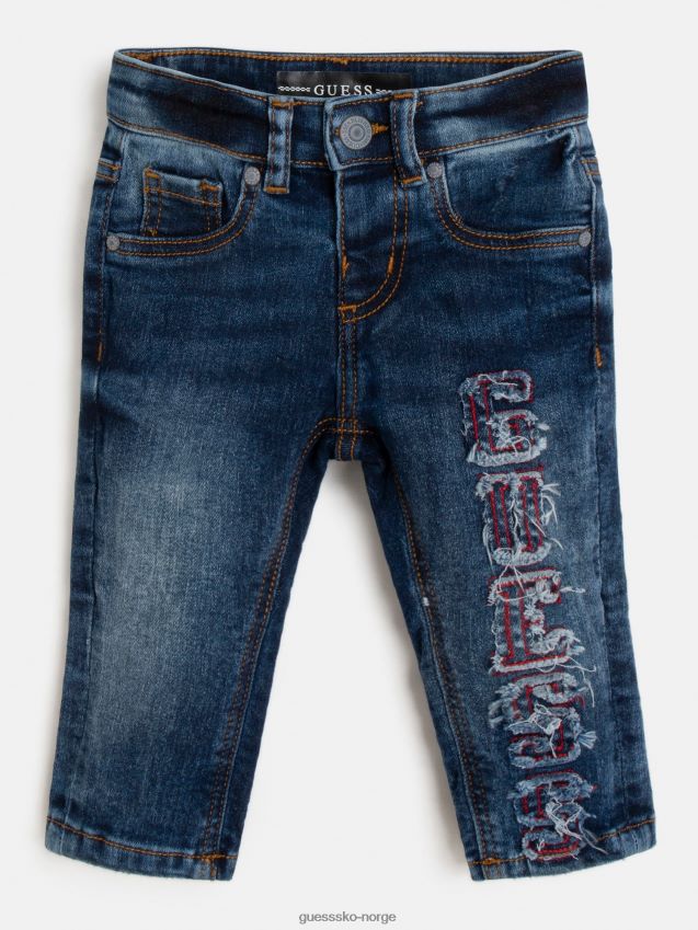 Guess blå denimbukse i slim fit blå gutt F0LJ801926