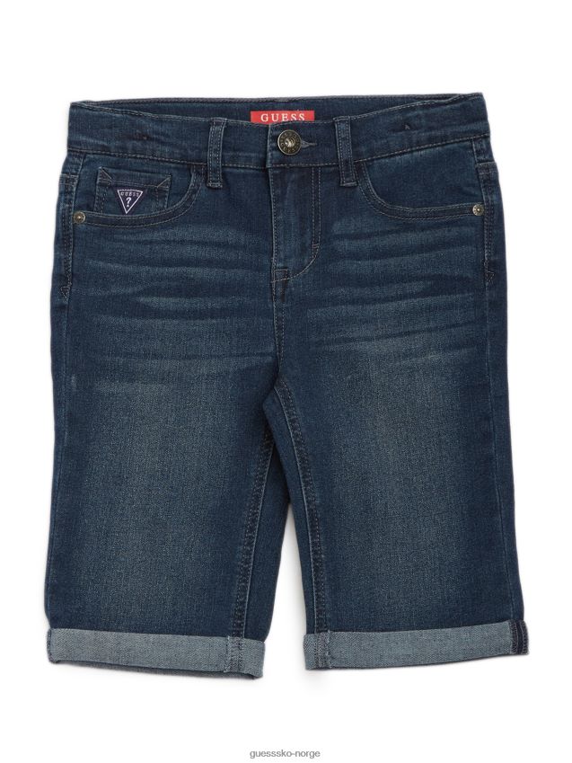 Guess dark wash luke roll cuff denimshorts (2-6) mørk vask gutt F0LJ809041