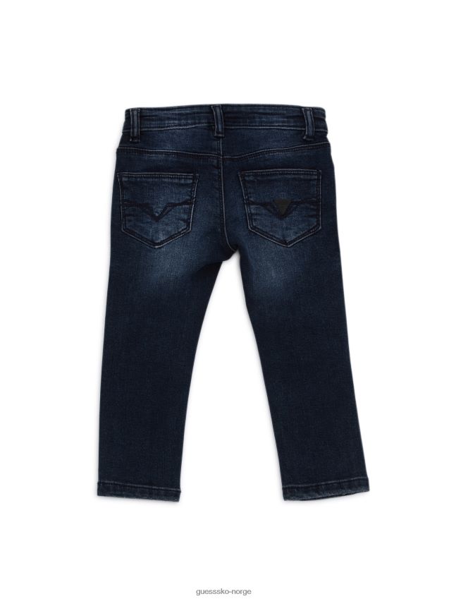 Guess distressed skinny jeans (2-7) blu zodiac washe blu zodiac vask gutt F0LJ8011146