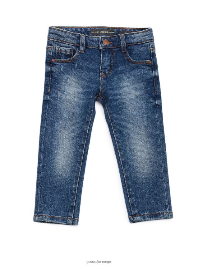 Guess øko distressed slim jeans (2-7) skadet blå babyvask skadet blå babyvask gutt F0LJ8011645