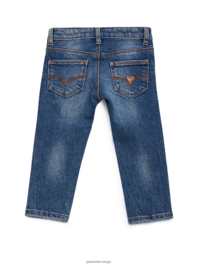 Guess øko distressed slim jeans (2-7) skadet blå babyvask skadet blå babyvask gutt F0LJ8011645