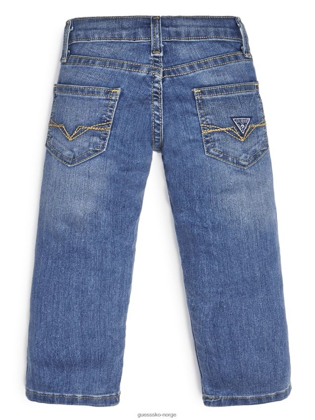 Guess super lyse blå vask slim jeans (2-7) super knallblå vask gutt F0LJ8011156