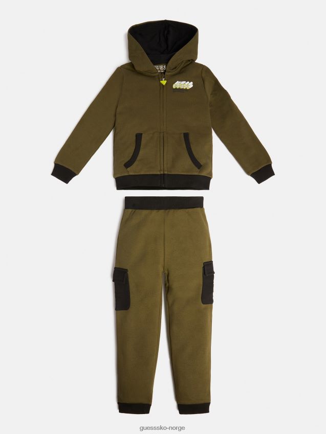 Guess aktiv topp og buksesett grønt grønn gutt F0LJ802139