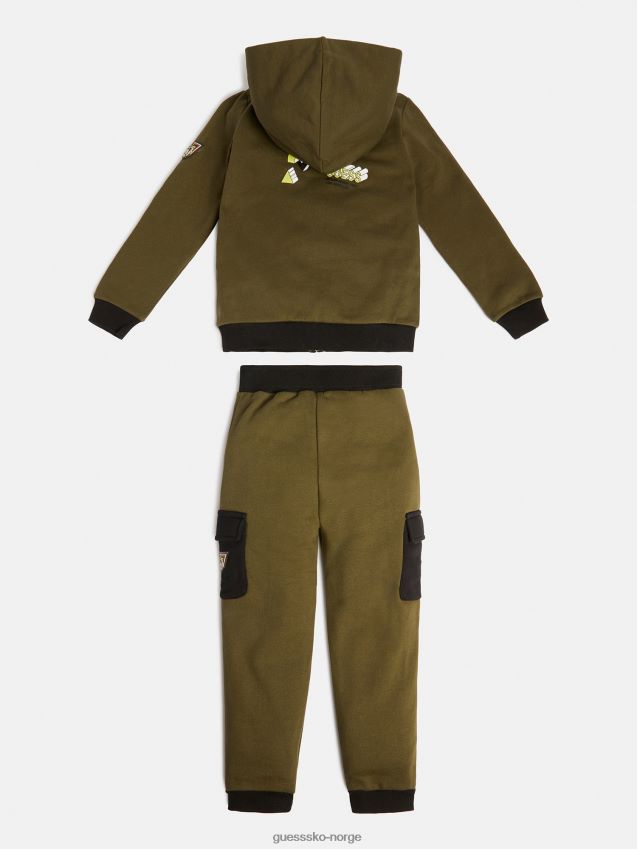 Guess aktiv topp og buksesett grønt grønn gutt F0LJ802139