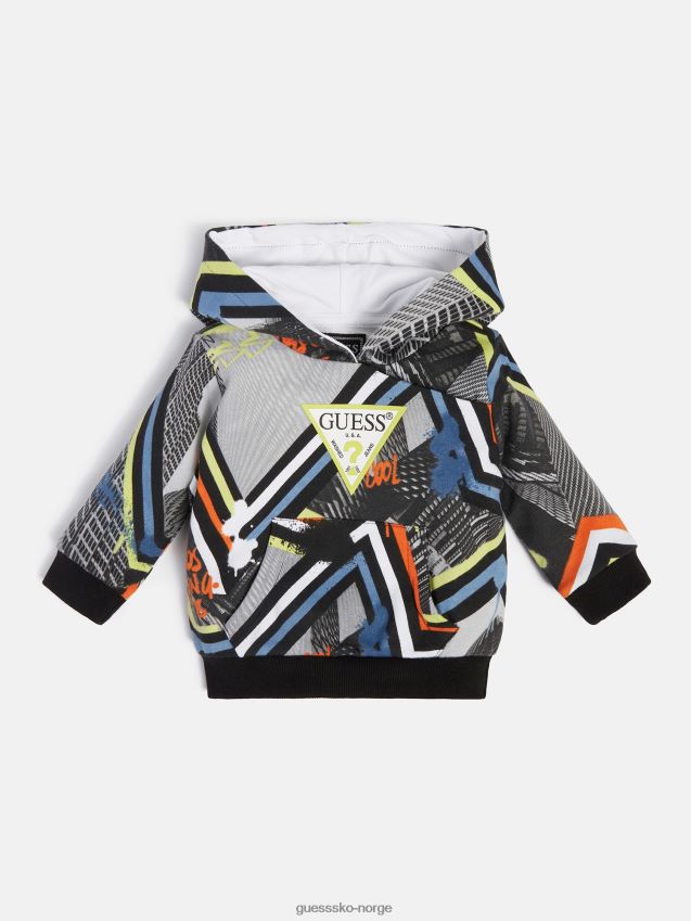 Guess all over print sweatshirt grå multi grå multi gutt F0LJ802399