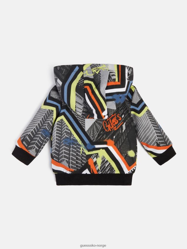 Guess all over print sweatshirt grå multi grå multi gutt F0LJ802399