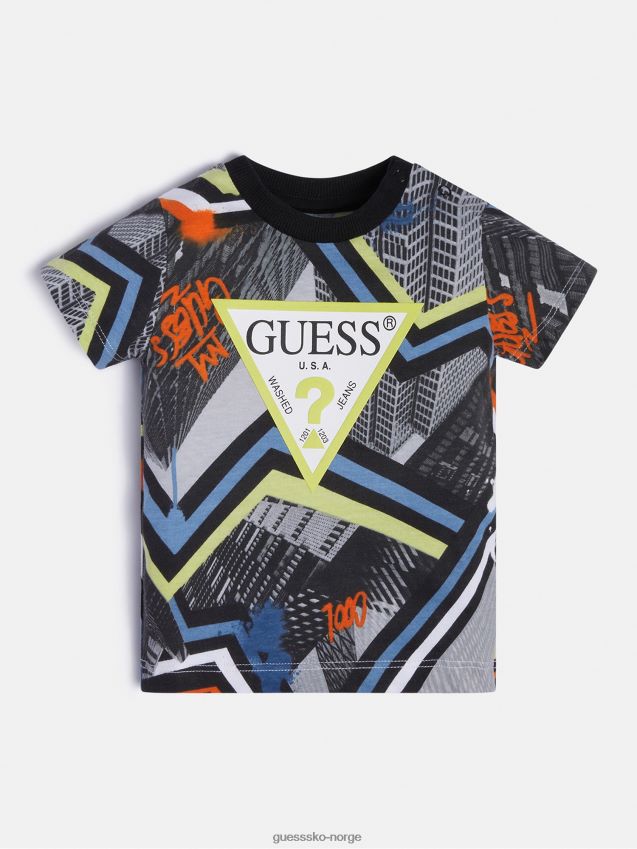 Guess all over print t-skjorte grå multi grå multi gutt F0LJ802534