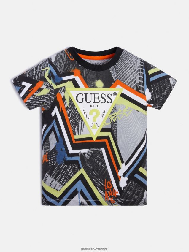 Guess all over print t-skjorte grå multi grå multi gutt F0LJ802534