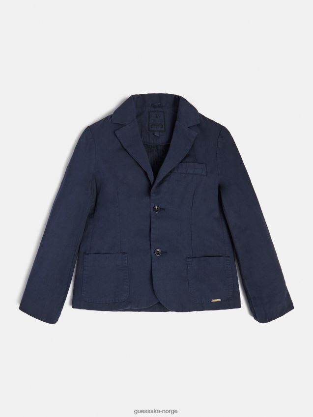 Guess blå blazer i bomullsblanding blå gutt F0LJ802523