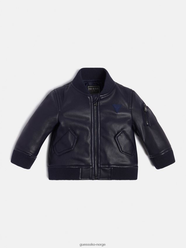 Guess bomberblå i imitert skinn blå gutt F0LJ802492