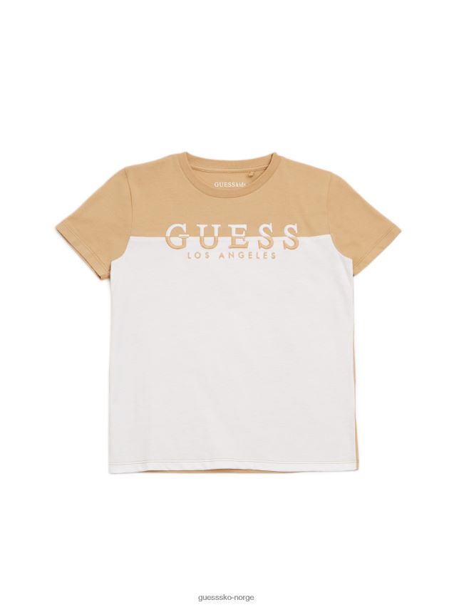 Guess davion color-block tee (2-6) chino chino gutt F0LJ809031