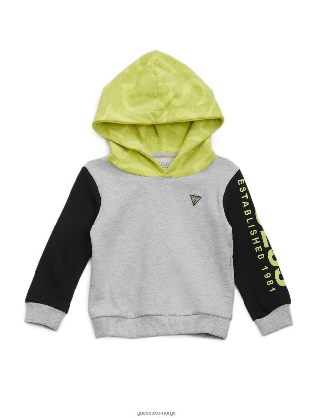 Guess eco color-block hettegenser (2-7) lys steinlyng lys steinlyng gutt F0LJ8011157