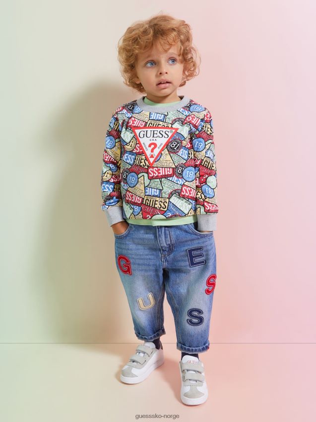 Guess flerfarget mønster shop utseendet flerfarget mønster gutt F0LJ802592