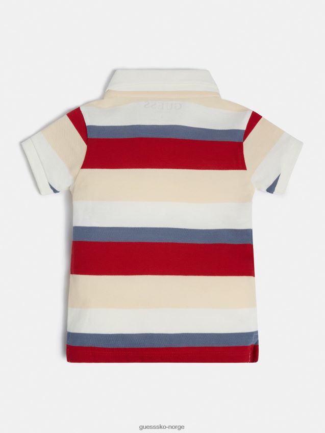 Guess flerfarget mønster stripete poloskjorte flerfarget mønster gutt F0LJ802008