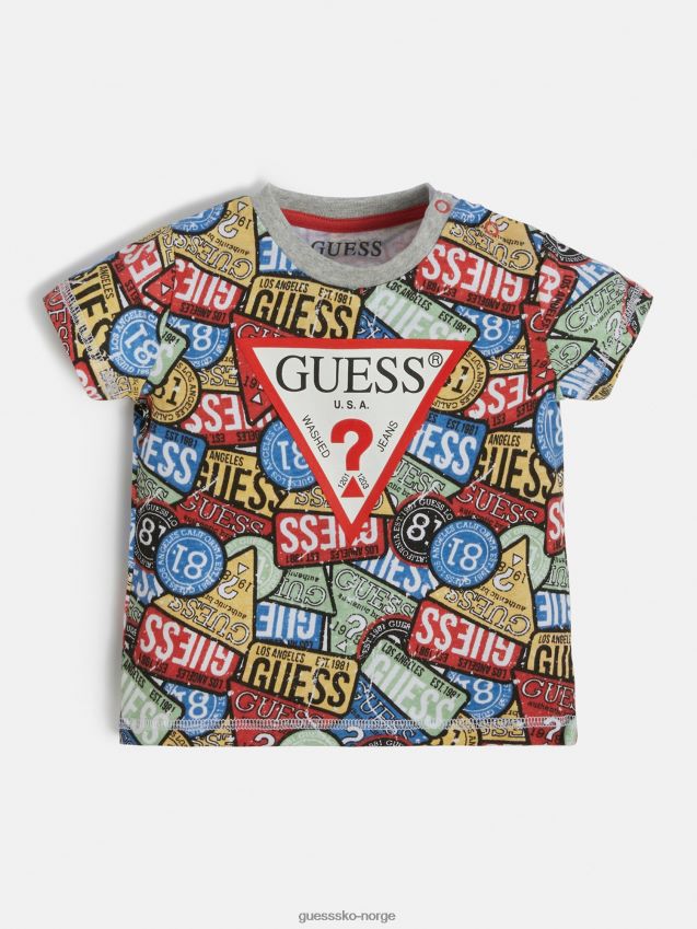 Guess flerfarget t-skjorte med hele printet mønster flerfarget mønster gutt F0LJ801879