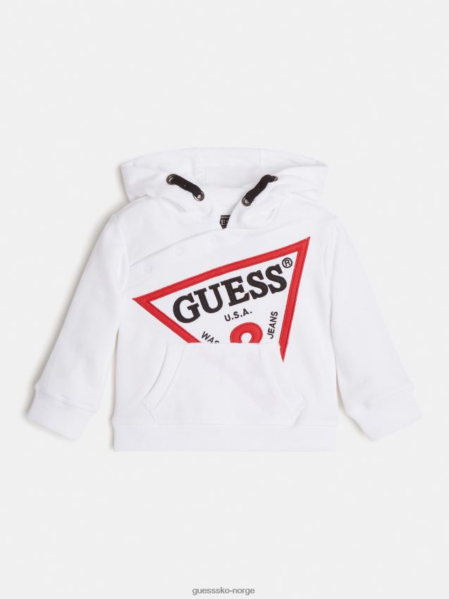 Guess front logo sweatshirt hvit ny trend hvit gutt F0LJ802558