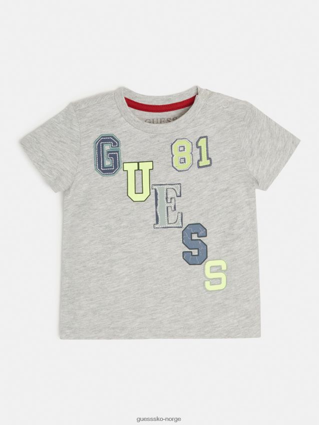 Guess front logo t-skjorte grå multi grå multi gutt F0LJ802203