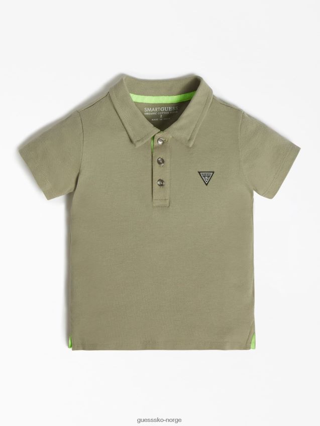 Guess grønn bomullspolo grønn gutt F0LJ802528