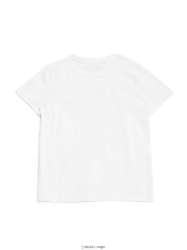 Guess greg logo t-skjorte (2-6) ekte hvit ekte hvit gutt F0LJ809079