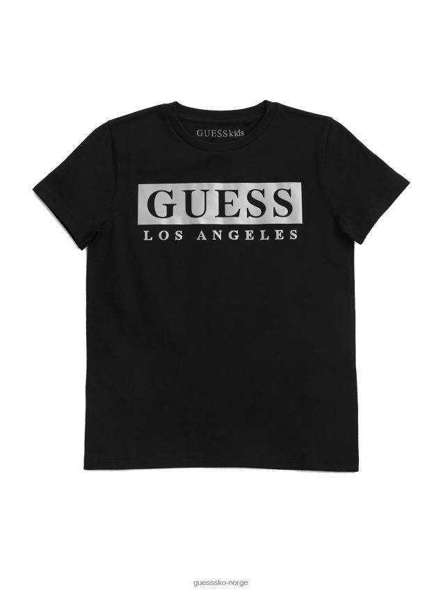 Guess greg logo t-skjorte (2-6) kulsort kulsvart gutt F0LJ808878