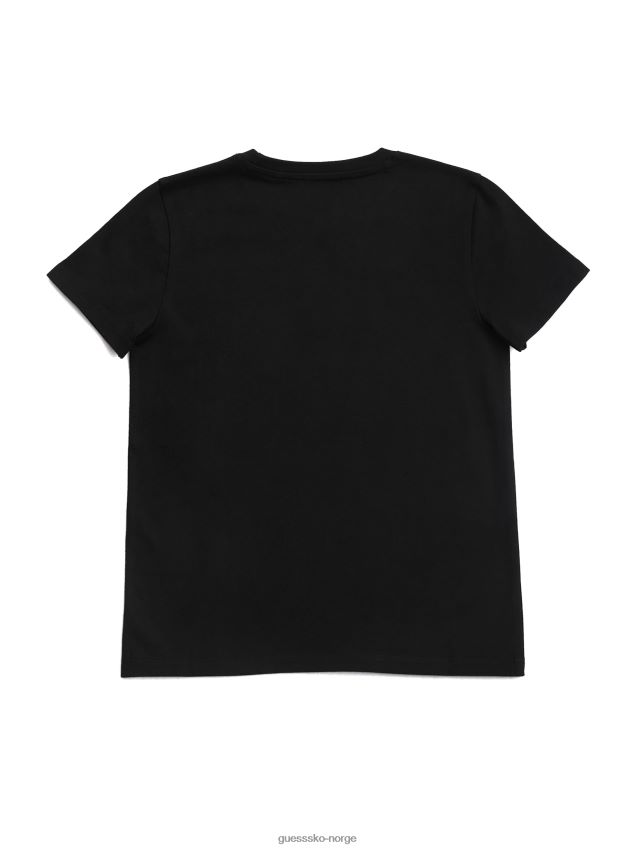 Guess greg logo t-skjorte (2-6) kulsort kulsvart gutt F0LJ808878
