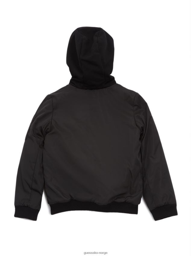 Guess jet black maverick flight jakke (2-6) kulsvart gutt F0LJ808871