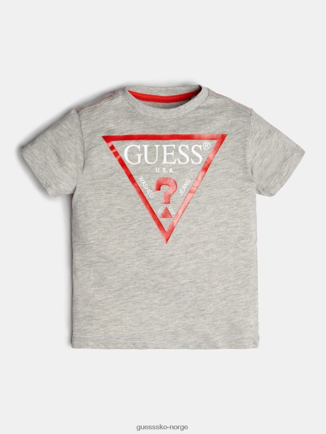 Guess kortermet trekant-logo-t-skjorte for barn (2-7) grå gutt F0LJ8011231