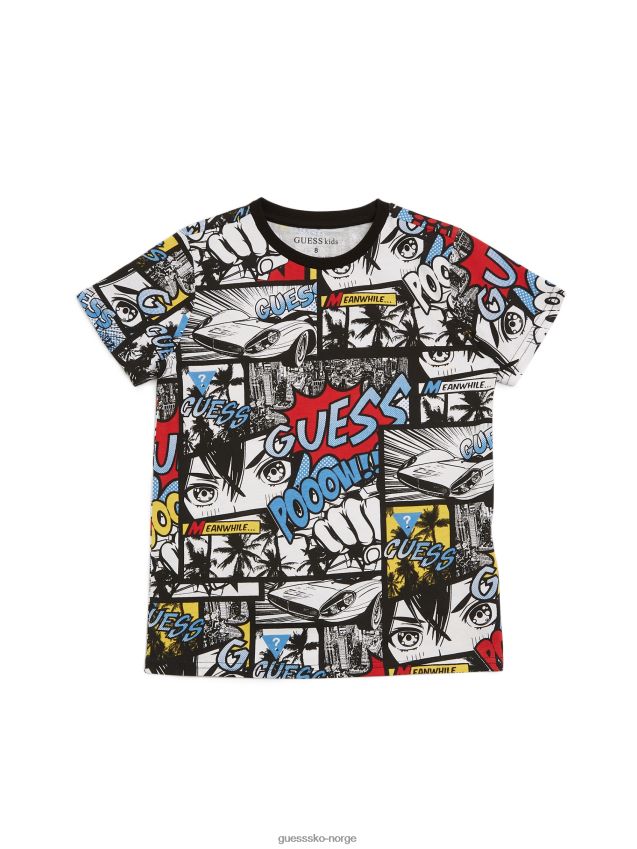 Guess kulsvart multisliper-t-skjorte (2-6) jet black multi gutt F0LJ809098