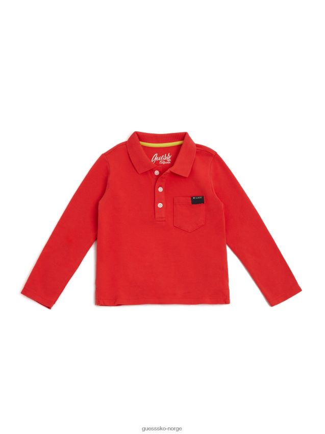 Guess langermet polo (0-24m) korallblomst korallblomst gutt F0LJ8011406