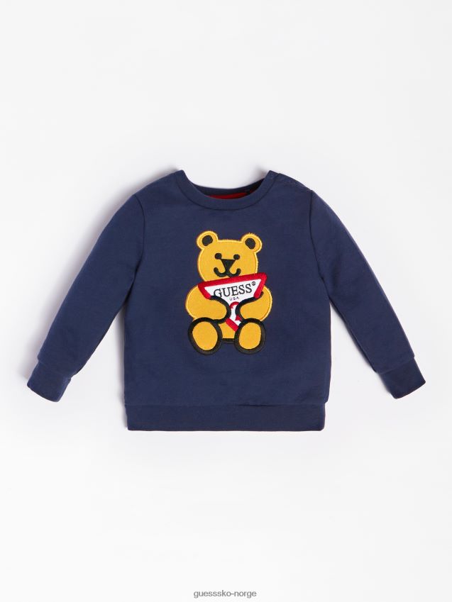 Guess mørkeblå broderi genser mørke blå gutt F0LJ801723
