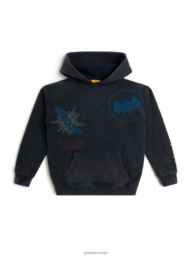 Guess originals x batman hettegenser (barn 4-14) kulsvart gutt F0LJ8011173