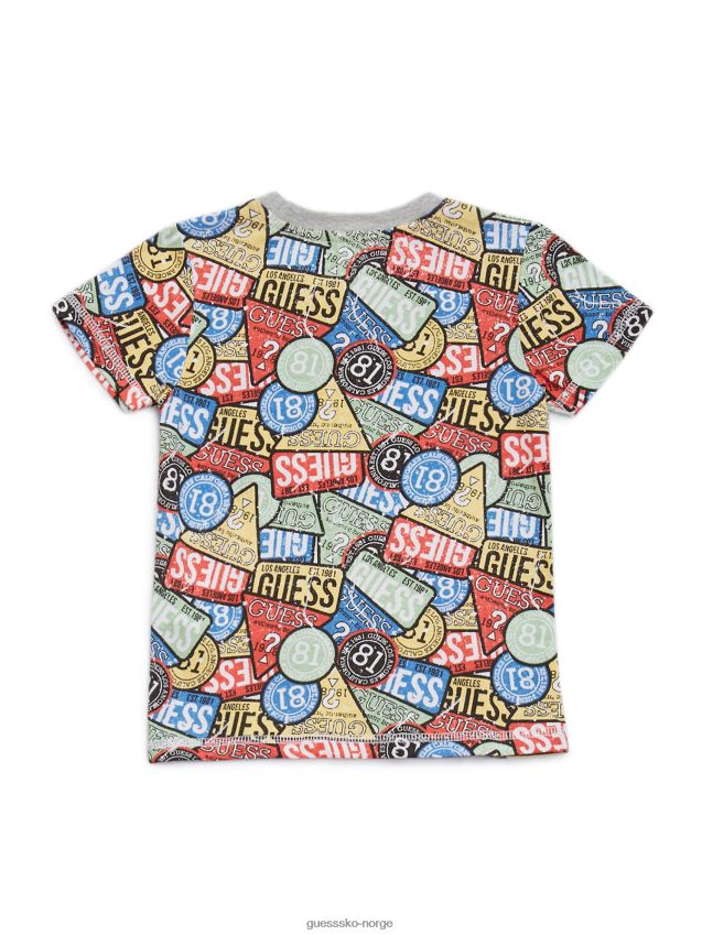 Guess p064 trykt t-skjorte (2-7) p064 gutt F0LJ8011288